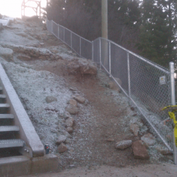 A 4 feet high chain link