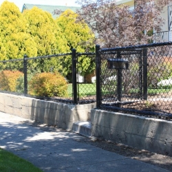penticton residential fence 4 ft high black